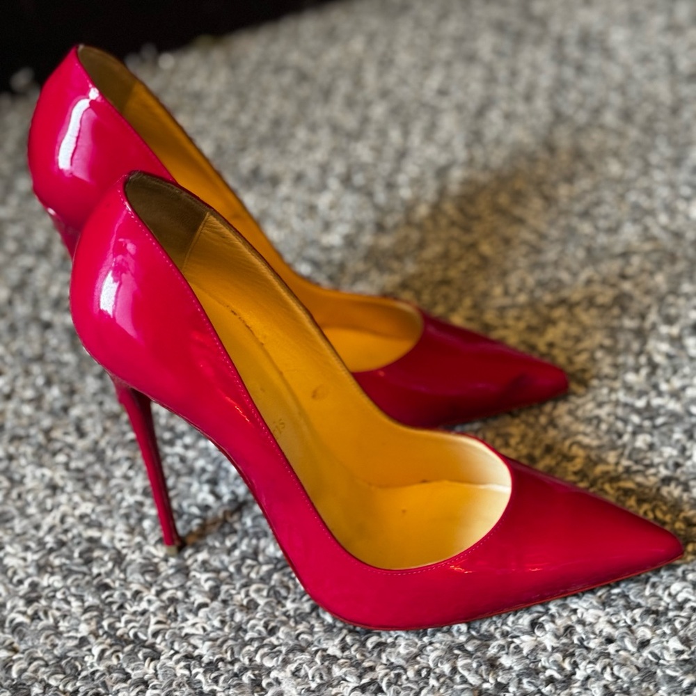 Christian Louboutin Hot Pink Heels Stilettos Sz 40 1/2
